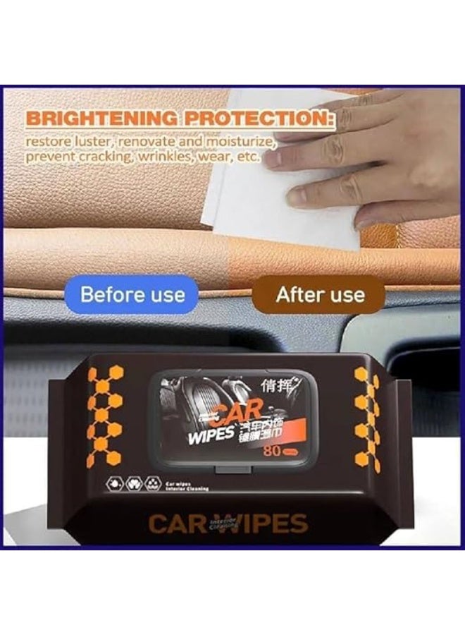 Quick-drying car wipes – 2-pack x 80 wipes for easy and effective daily use - Image 5